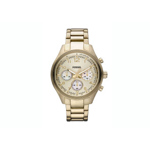 Bracelet de montre Fossil CH2791 Acier inoxydable Plaqué or 22mm